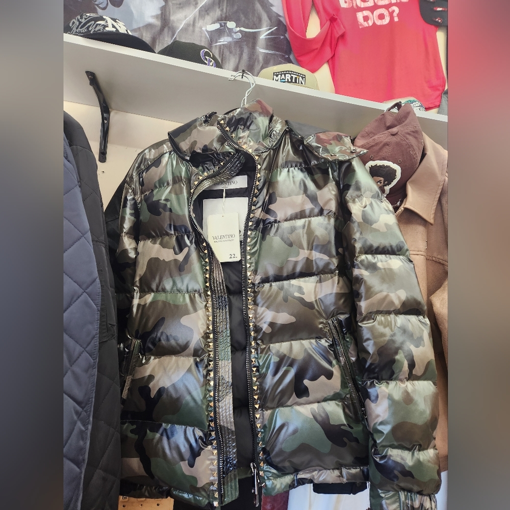 VALENTINO CAMO HOODED JACKET
